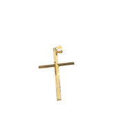 10k Two Tone Crucifix Pendant 1 Gram